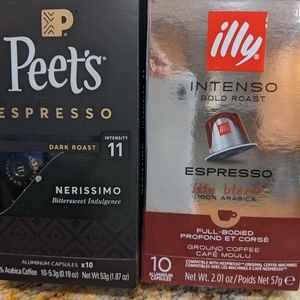 Peet's & ILLY pods for *original* Nespresso only
